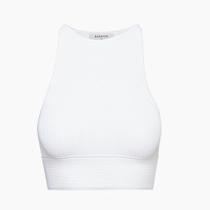 Aritzia Babaton Stefano Sculpt Knit Tank in White